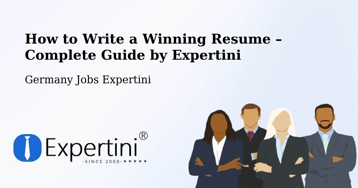 Resume Writing Guide for Job Seekers – Gröbzig - Gröbzig, Germany Jobs Expertini
